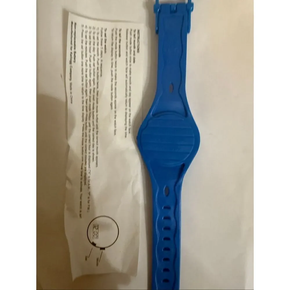 Vtg Simpsons Kids 2002 Bart Skateboarding Holographic Wrist Watch Blue OS NWOT